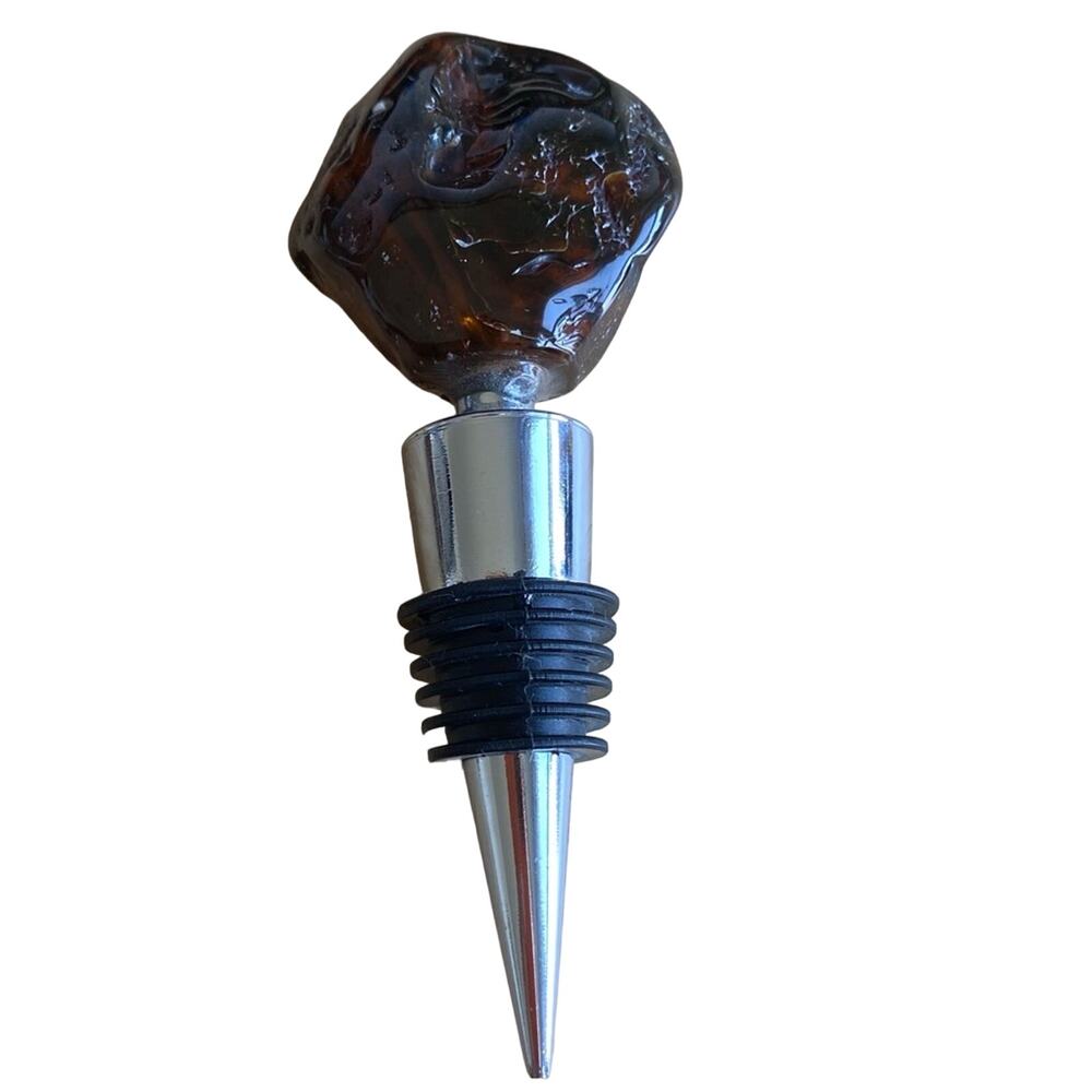 Genuine Baltic Amber Bottle Stopper